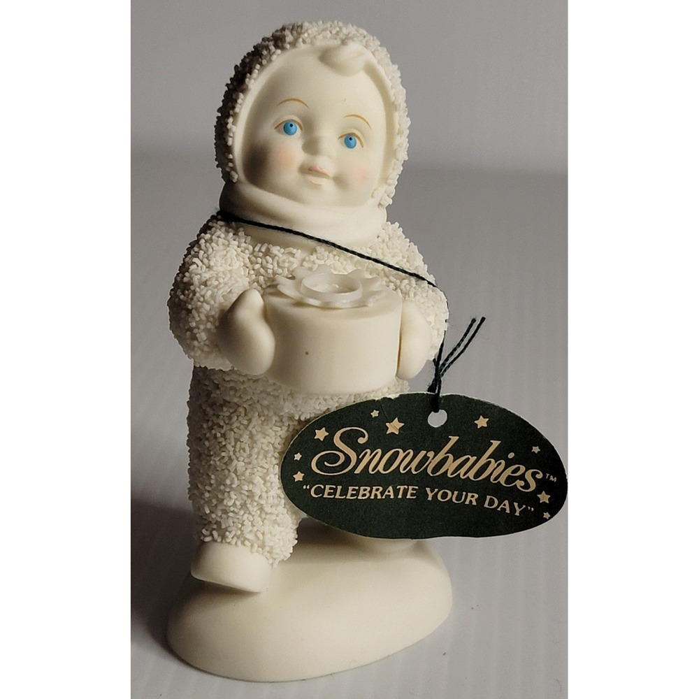 Snow Babies Celebrate Your Day Collectible With Original Tag Figurine Dept. 56